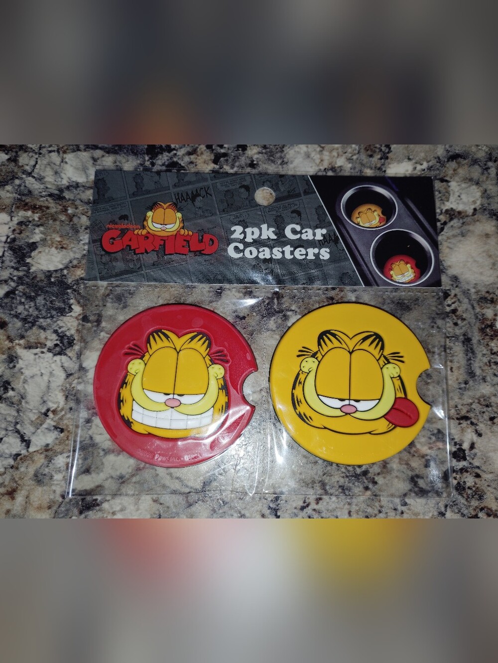 SpongeBob, Patrick & Garfield Car Coaster Set + Disney Stitch - Picture 5 of 5